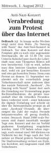 LVZ Ausgabe Delitzsch-Eilenburg, 1. August 2012, S17