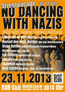 No Dancing with Nazis 2013 (Vorderseite)